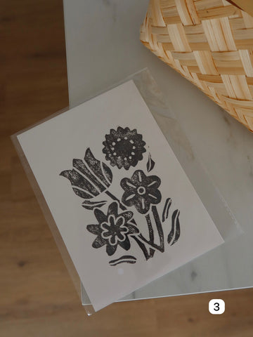 ✿ Linoleografia - Fiori ✿