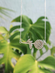 ✿ Collier "Sunflower" (Argent) ✿