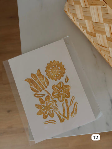 ✿ Linoleografia - Fiori ✿