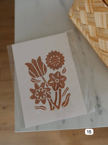 ✿ Linoleografia - Fiori ✿