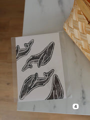 ✿ Linogravures - Whale ✿