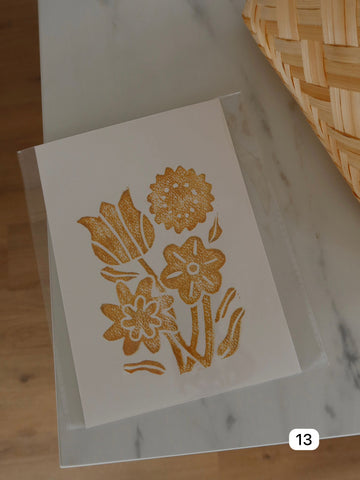 ✿ Linoleografia - Fiori ✿