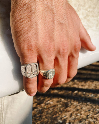 Anello con sigillo “Palma” /Monsieur Salty