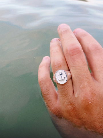 Anello con sigillo Marinaio/Monsieur Salty