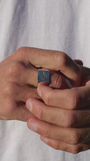 "Ombak" Signet Ring /Mr. Salty