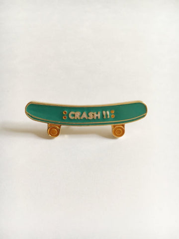 "Skateboard" brooch