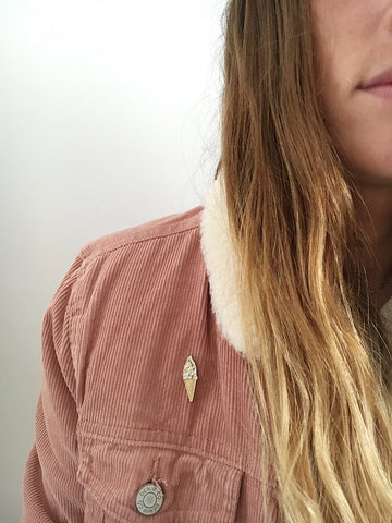 "Ice Cream" brooch