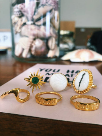 Ring "Uluwatu" - Gold plated
