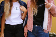 Embroidered T-shirt "Ocean Lover" - Black