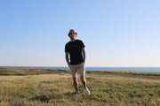 T-shirt brodé "Ocean Lover" - NOIR