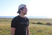 T-shirt brodé "Ocean Lover" - NOIR