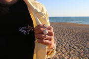 Embroidered T-shirt "Ocean Lover" - Black
