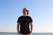 T-shirt brodé "Ocean Lover" - NOIR