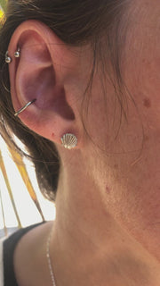 Boucles d'oreilles "Coquillage" (paire)