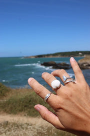 Bague “Bukit” - ARGENT 🐚